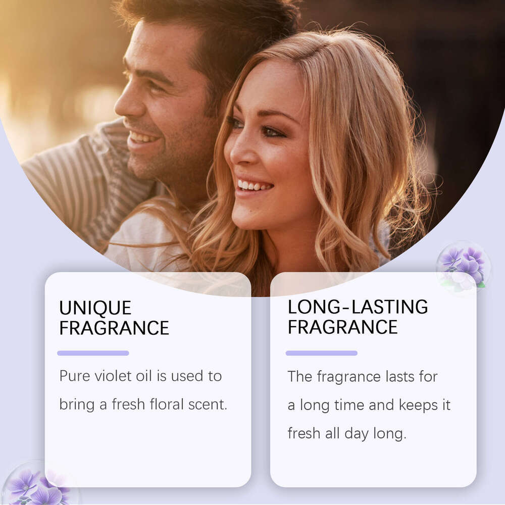 EELHOE Violet Flower Body Perfume Spray Fresh Pleasant Natural Long-lasting Light Elegant Gentle Charming Fragrance S260131