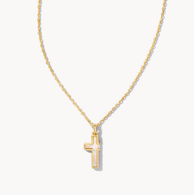 Exquisite designer necklace Green four-leaf clover necklace cross necklace Fashion simple collarbone chain for women European American luxury casual jewelry gift