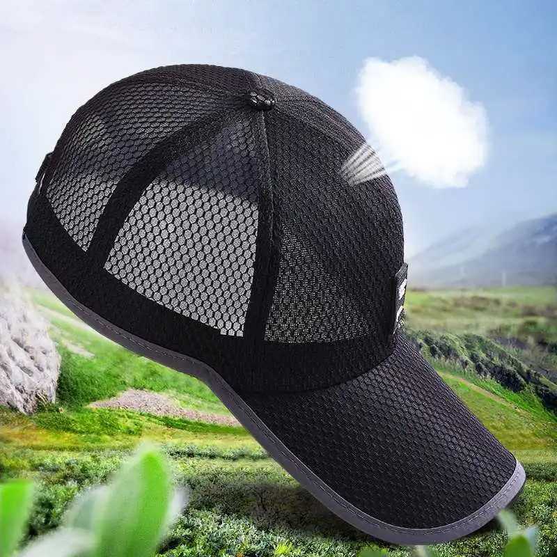 Hat Men Summer Korean Version Mesh Winning Baseball Cap Sun Protection Shade Outdoor Sports Net 260120