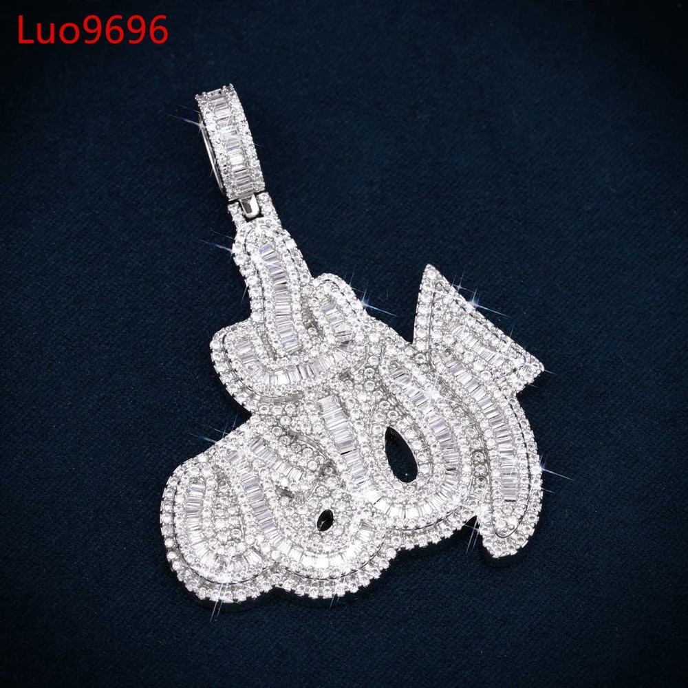 Gallerley Custom Jewelry D VVS Iced Out Hip-hop Style Claw Setting D VVS Moissanite Allah Pendant
