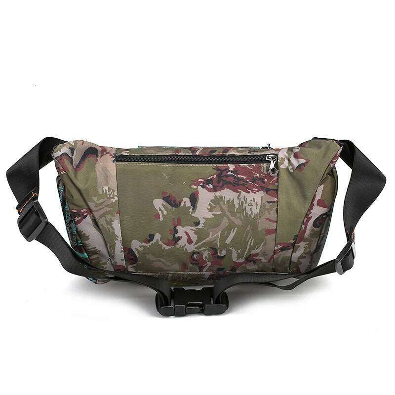 Multi-functional outdoor waist sports men's single shoulder cross-body waterproof chest bag, cycling and hiking large