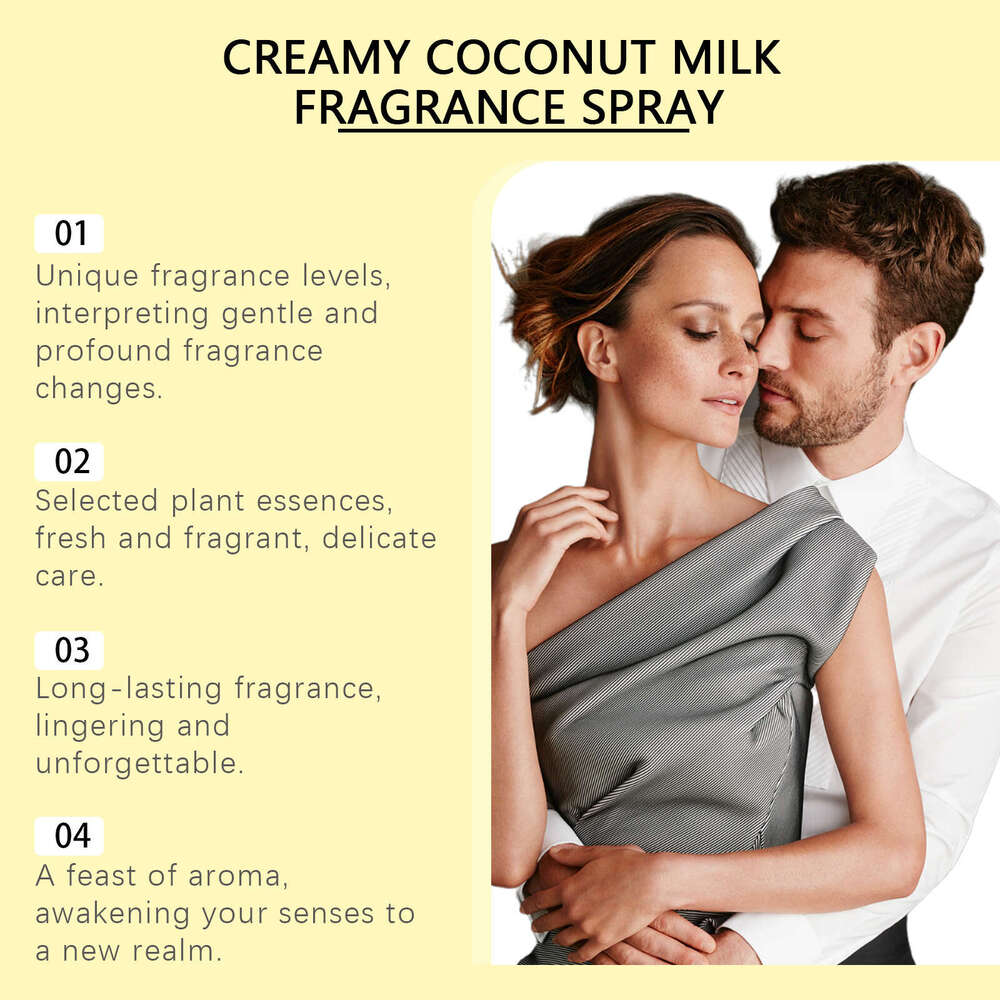 Roxelis Light Coconut Milk Body Natural Fresh Long-lasting Fragrance Couple Charm Atmosphere Date Perfume S260131
