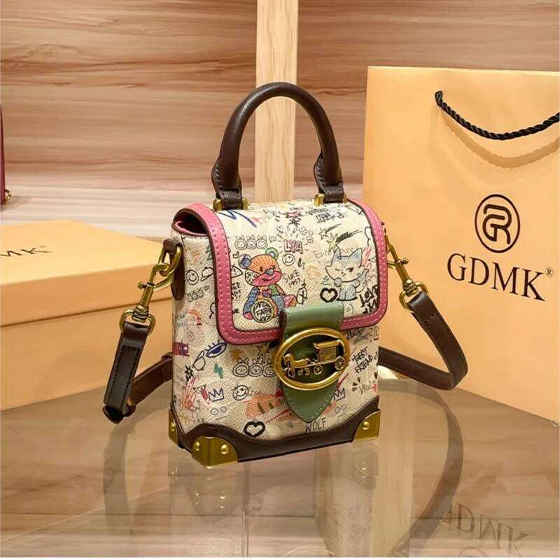 Women's handbag, advanced strategist box 2024 new high-end contrasting color mobile phone bag, crossbody bag