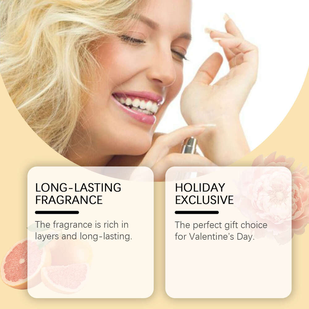 Roxelis Valentine's Day Women's Fragrance Natural Light Elegant Fresh Daily Wrist Body Long-lasting Charm Perfume S260131