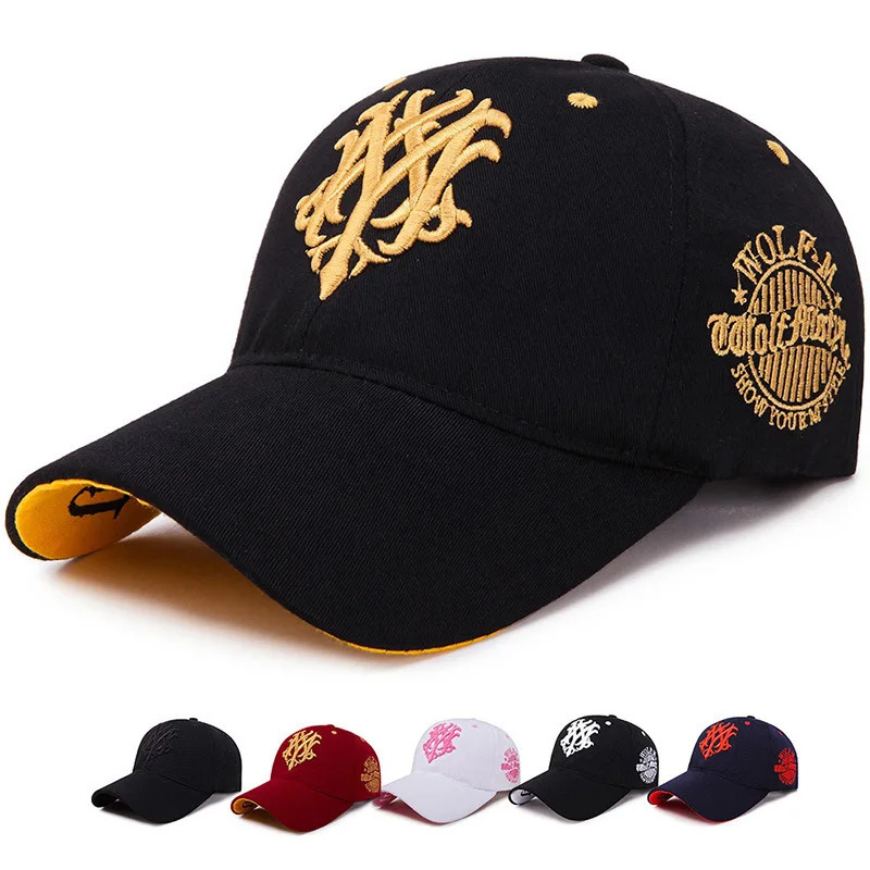 2025 totem Flame Baseball Cap Mens European and American net red Spring Summer Sun Shading Smbroidered Hat 260120