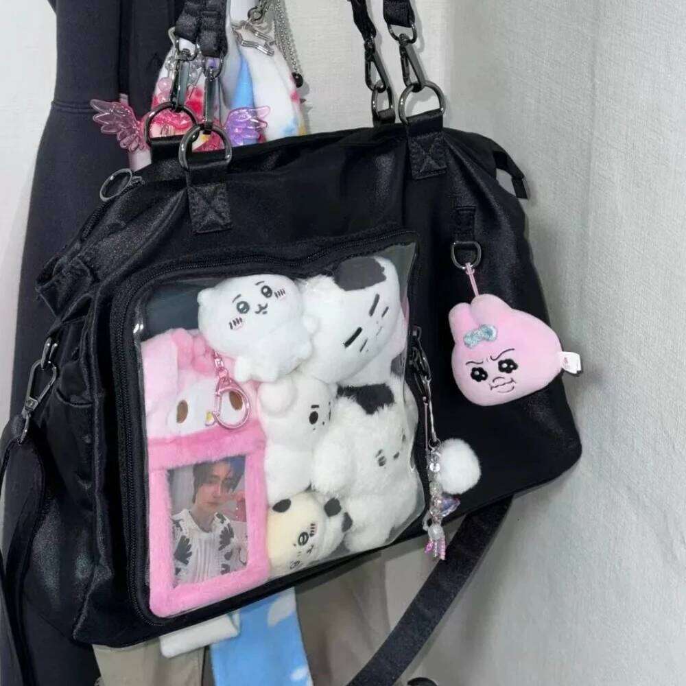 Crossbody School Book Large Capaci Transparent Mengers Simple College Sle Women's Shoulder Bag Handbags for Women 2025