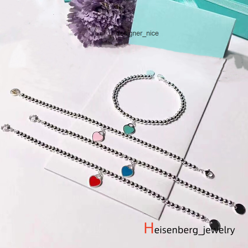 tiffamy and co t home enamel love ball bracelet red blue pink heart pendant womens gift exquisite handmade tiffanies tiffanyx QYIV FVFW tiffanies and tiffanyx co HZ5P