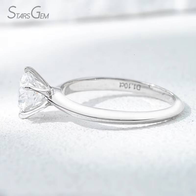 Hot Sale IGI Certified Cvd HPHT VS 1CT Lab Grown Created Diamond 18k Solid Gold Rings Engagement Ring Jewelry for Women