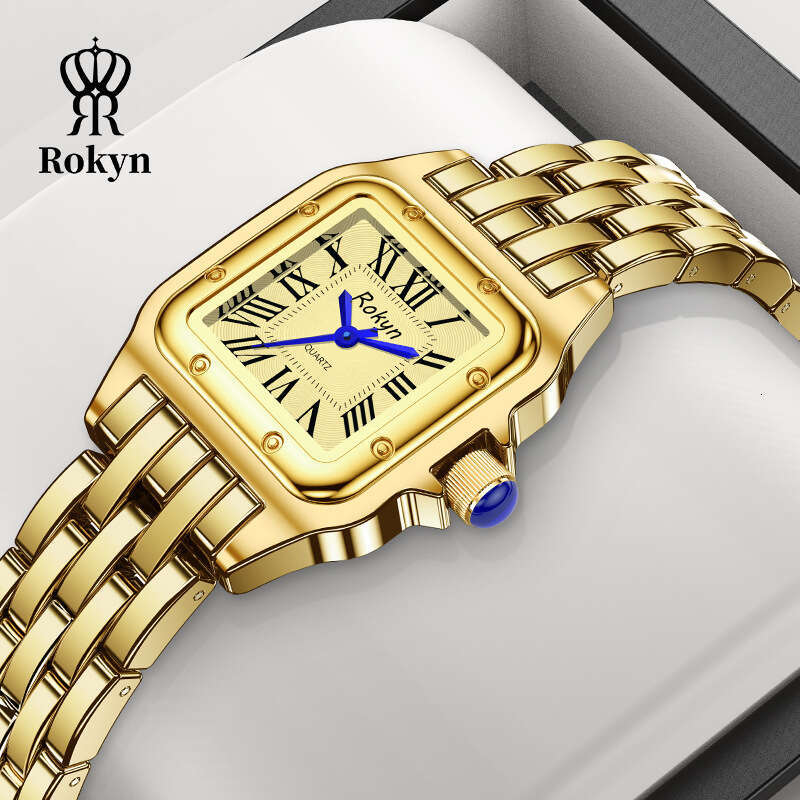 Light Luxury Square Women's Watch Fashionable and Elegant Waterproof Quartz Wristwatch