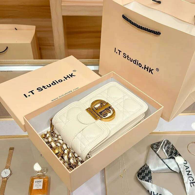 Women's handbag 2024 new high-end light luxury designer mini chain mobile phone women's shoulder crossbody bag