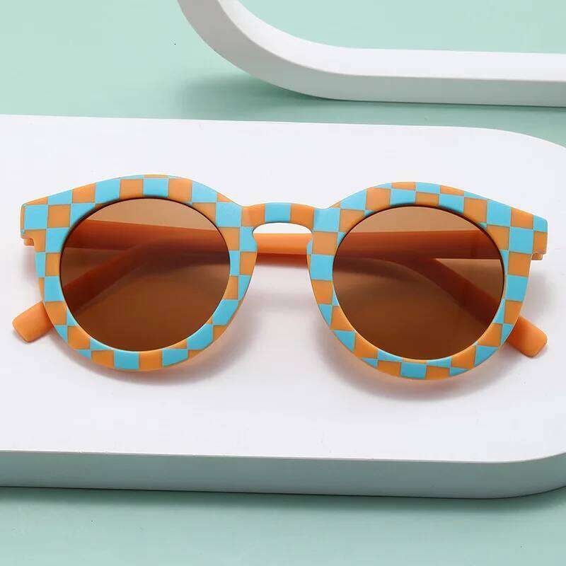 5PCS New For Children Fashion Pack Flower Small Frame Personalized Sunvisor Striped Glasses Sunglasses H260130