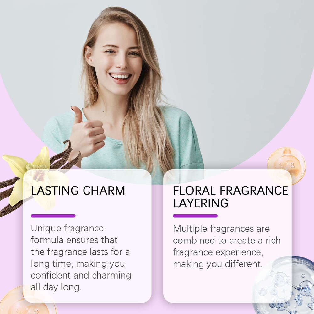 Roxelis Body Spray Donut Scent Sweet Natural Exudes Charm Long-lasting Fragrance Couple Dating Perfume S260131