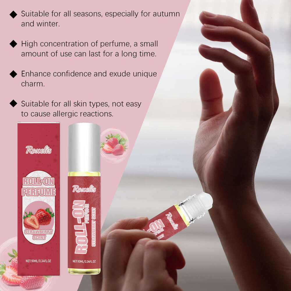 Roxelis Roll-on Exudes Charm Fresh and Elegant Fragrance Long-lasting Strawberry Sweet Perfume S260131