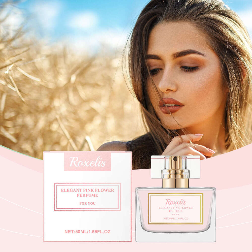 Roxelis Elegant Flower Pink Women's Fresh Light Gentle Subtle Fragrance Daily Perfume Spray S260131