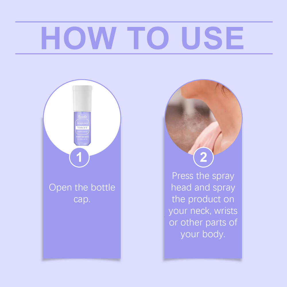 Roxelis Violet Exudes Charm Long-lasting Fragrance Portable Elegant Fresh Niche Body Perfume Spray S260131