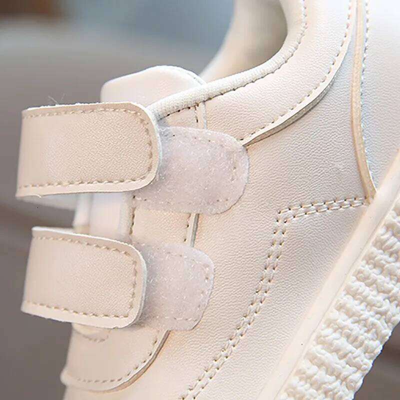 Kids Sneakers Girls Trainers Boys Children Leather White Black School Running Pink Sports Shoes Flexible Sole Y260128