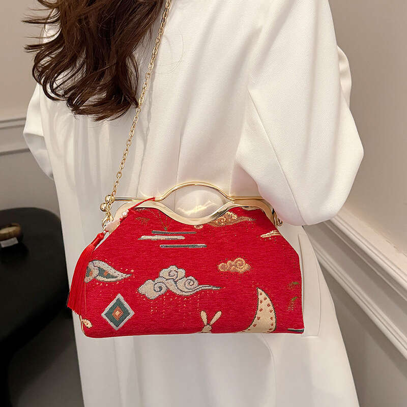 Track Cross-Border New Chinese Style Embroidered Handbag Women's Fashionable Crossbody Evening Bag MASA