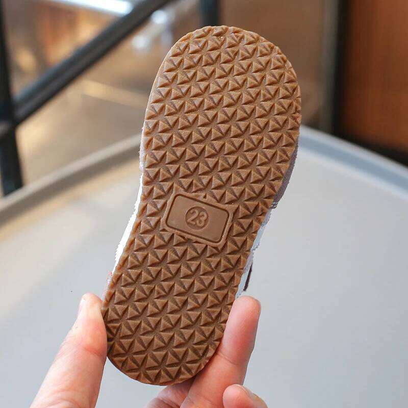 Children's Sneakers 0-6 Years Old Beige Boys Girls Single Four Seasons Models Pink Hundred with Non-slip Kids Gump Shoes Y260128