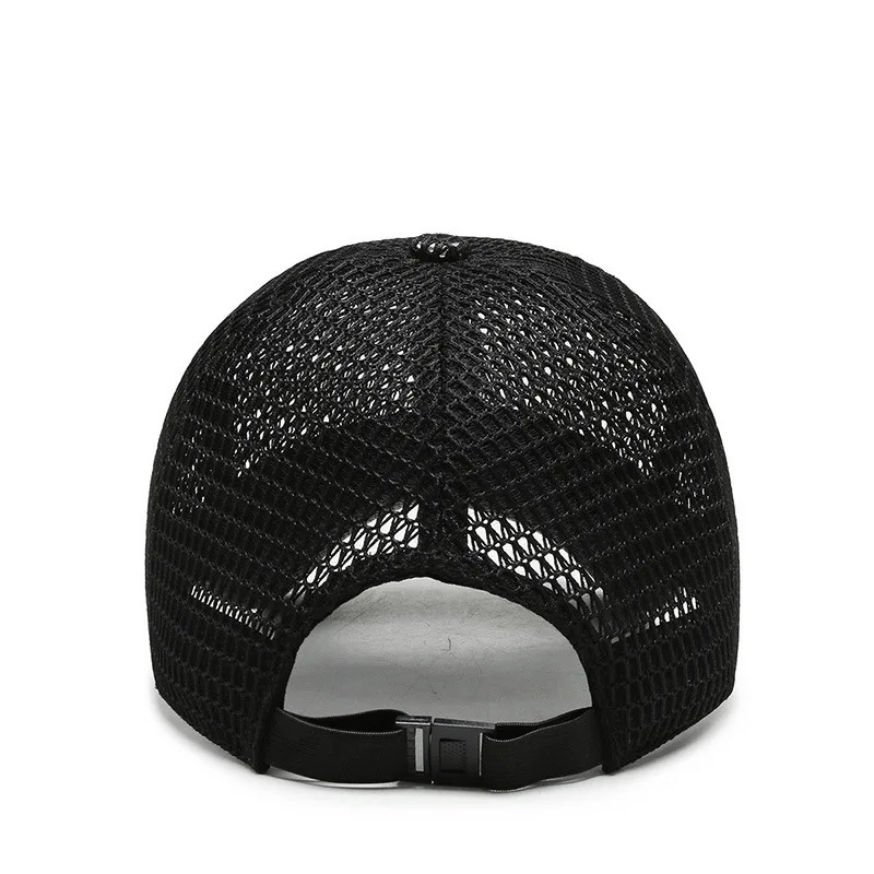 Summer Unisex Men fishing Baseball Cap Breathable Mesh Hats Black Casual sport 260120