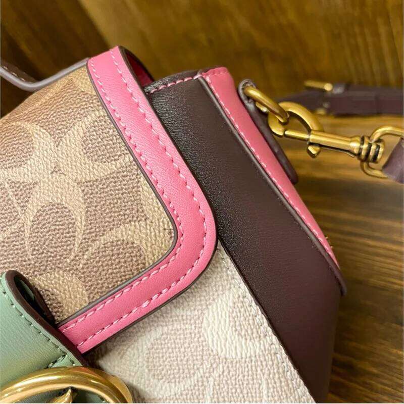 New minimalist and fashionable small handbag, contrasting color for women's bag, designer high-end sense carriage bag109