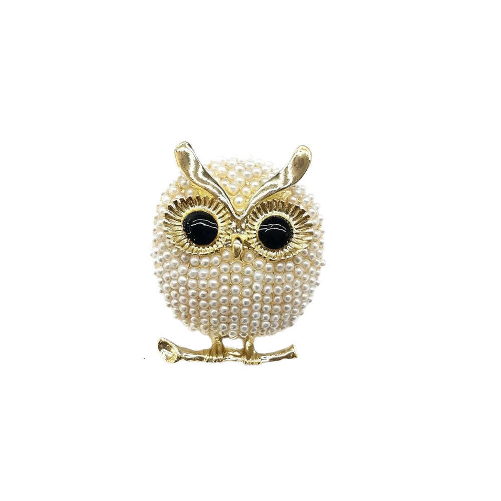 New Korean Version Owl Exquisite Versatile Pearl Brooch Alloy Pin Scarf Buckle Dual-use Accessory Hot Sale