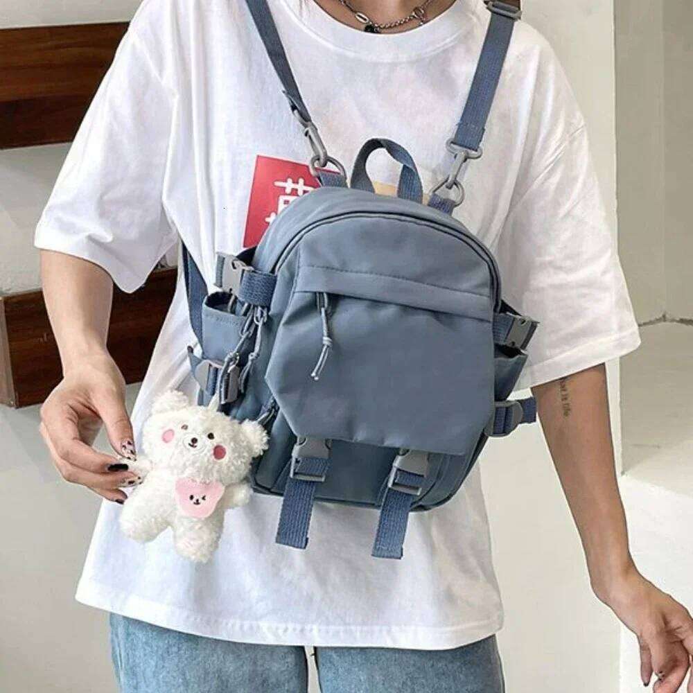 Fashion Kawaii Mini Backpack Women Shoulder Bag for Teenage Girls Multi-Function Small Bagpack Ladies Travle School Backpacks