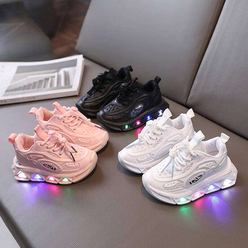Zapatillas De Deporte Designer Trendy Antiskid Luminous Versatile Soft Soled Children Shoes Lightweight Breathable Sneaker Y260128
