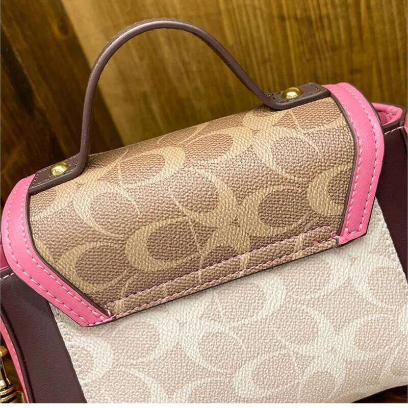 New minimalist and fashionable small handbag, contrasting color for women's bag, designer high-end sense carriage bag109