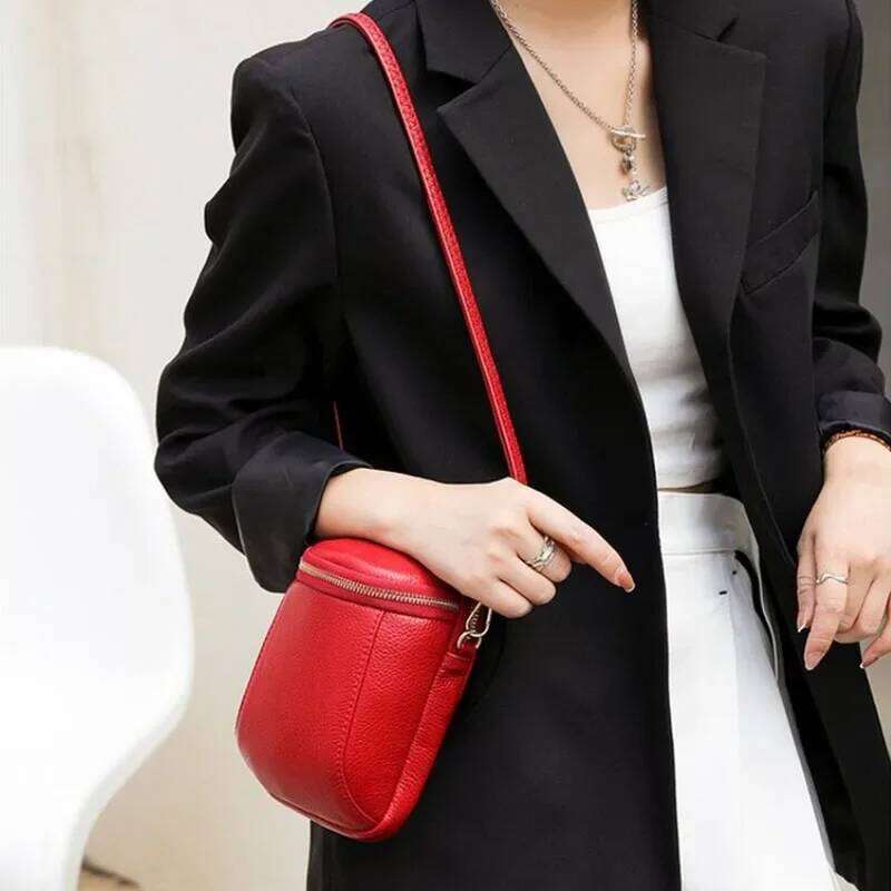 Genuine Leather Mobile Phone New Mini Cross-body Texture Top Layer Cowhide Shoulder Bag for Women Fashion High Quality Soft