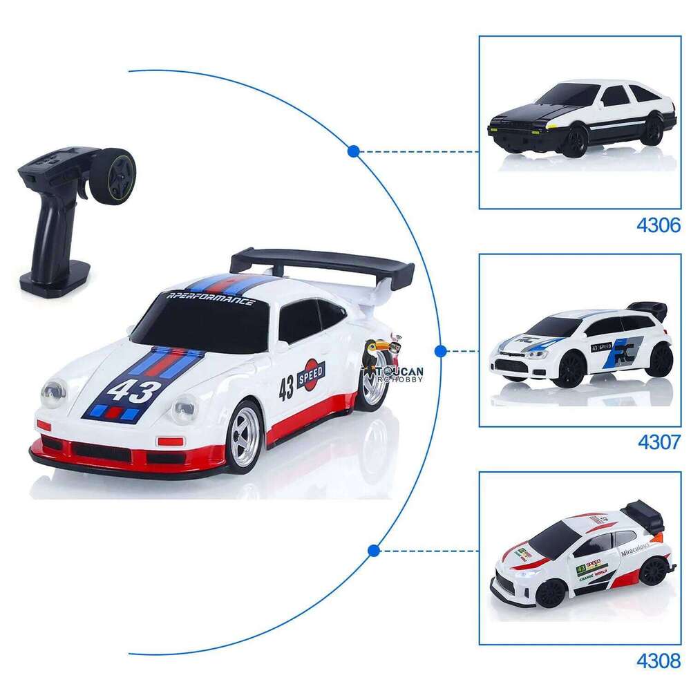 New Toys 1/43 4WD 2.4g RTR RC Four-wheel Drive Radio Control Mini Racing Drifting Remoted Car High Speed Model for Boy Y260131
