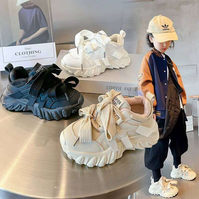 Sneakers for Children 2025 Designer Platform Casual Sports Running Shoes Girls Student Arch Support Fashion Boys Y260128