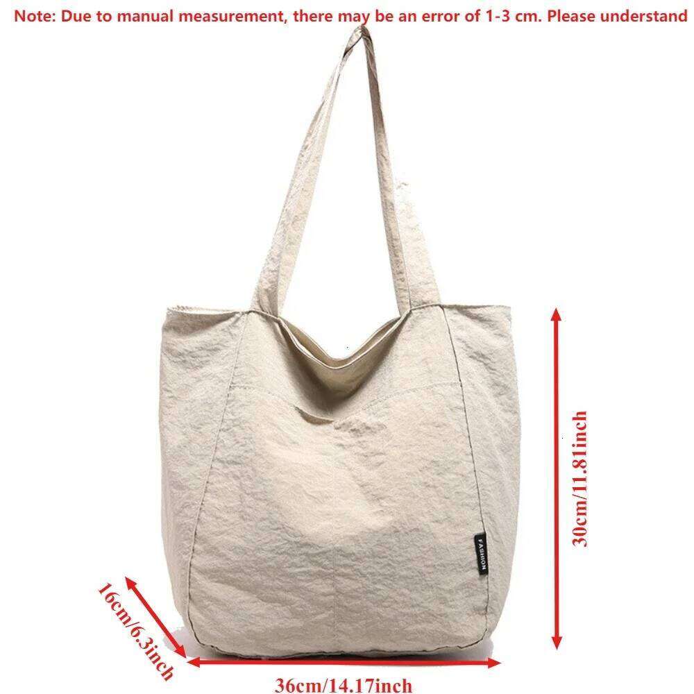 Underarm for Women Casual Japanese Sle Nylon Waterproof Single Shoulder Large Capaci Student Commuting Class Bag Handbags