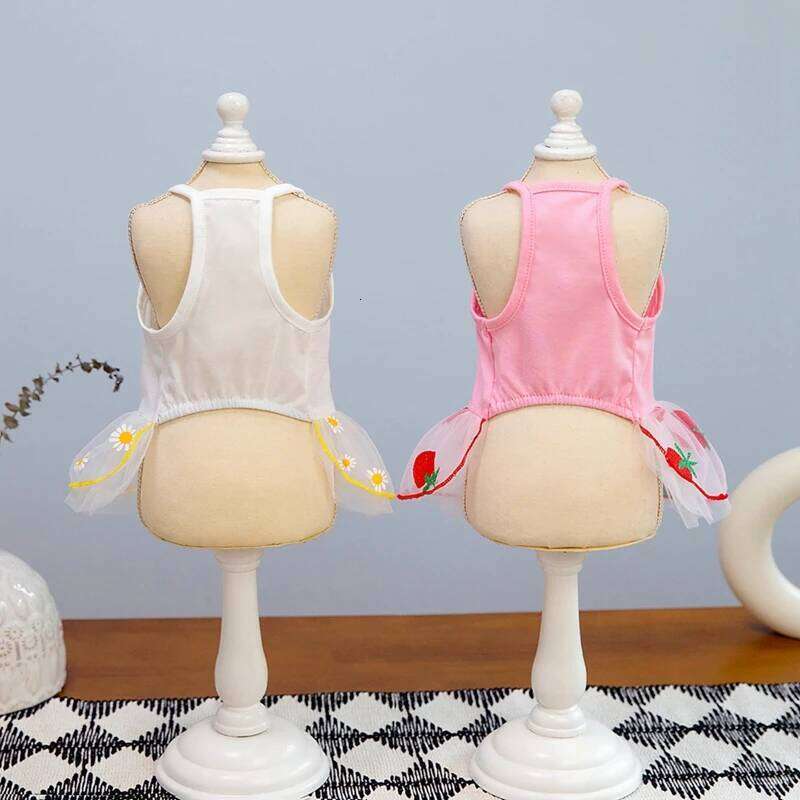 Trendy Spring-Summer Gold Gauze Skirt - Sparkling Pets Dog Costume for Elegant Puppies H260129