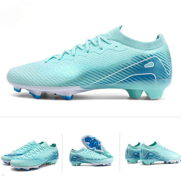 Ddesigner Shoes Soccer Shoes Professional Long Spike Football Boots Anti-Slippery Soccer Shoes Kids Grass Training Ankle Cleats Soccer Sneakers