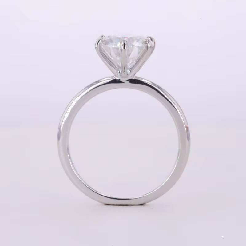 05ct 1ct DEF VS Round EX Cut Lab Grown Diamond Fine Jewelry Wedding Engagement Ring 10K 14K Solid Gold HPHT CVD Diamond Rings