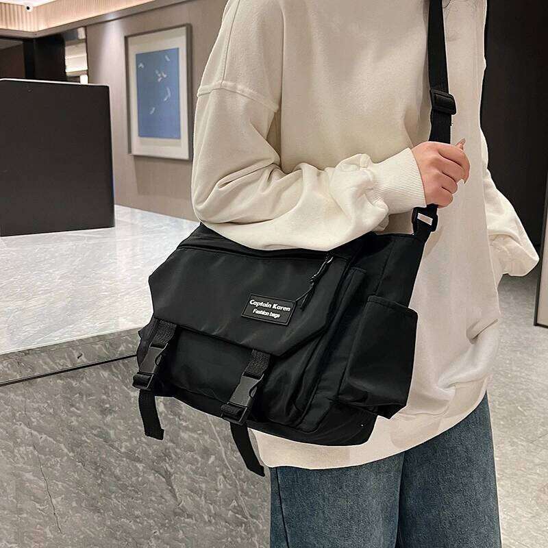 Women's Korean Casual Student School Bags for Teenage Girls Messenger Shoulder Crossbody Bag Unisex