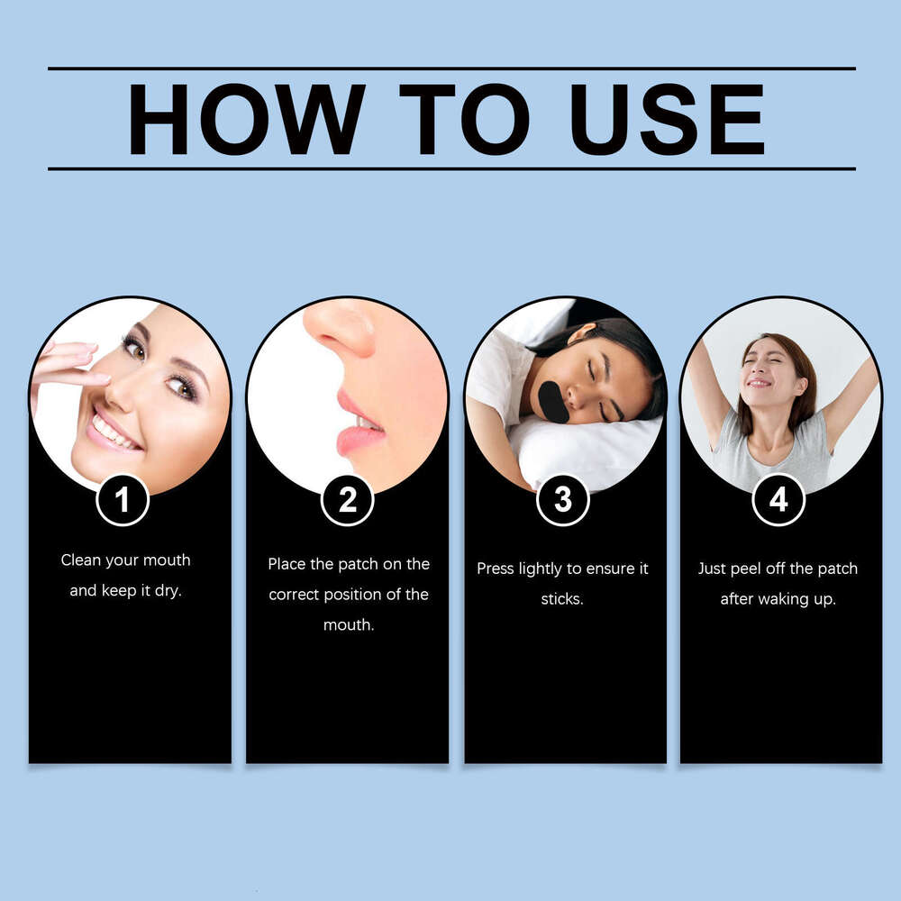 Ximonth Nighttime Care Comfortable Sleep Physical Ventilation Anti-Snoring Patch S260131