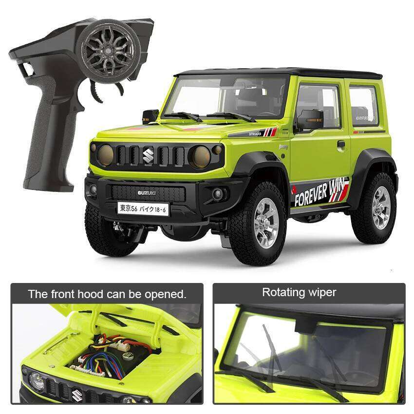 HG4-53 Pro Licensed SUZUKI JIMNY 1/16 Scale 2.4GRemote Control Car Simulation Light Sound Smoke Systerm Proportional RC Crawler Y260131