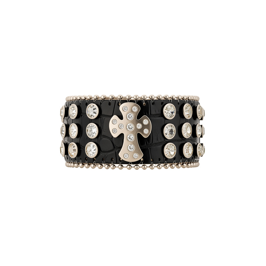 European and American Cross-Border Diamond-Studded Cross Buckle Personalized Fashion Sweet Cool Style Bracelet, Unique Design Niche Jewelry for Women - view 9