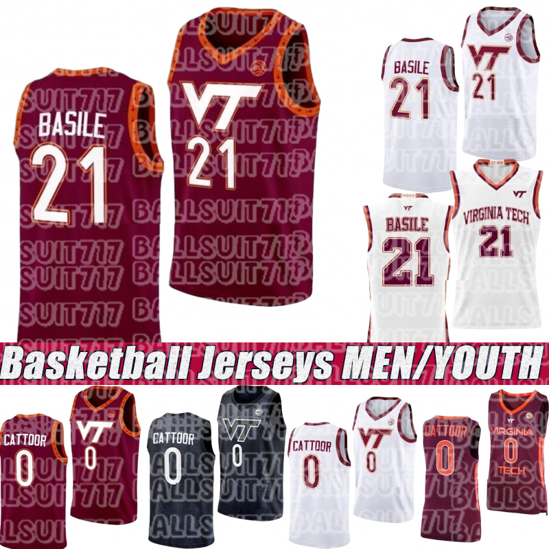 Virginia Jersey Techs Basketball Jersey #17 Avdalas #0 Bedford #22 Davis #77 Dorn #7 Freeman #32 Gurdak Basketball Jerseys