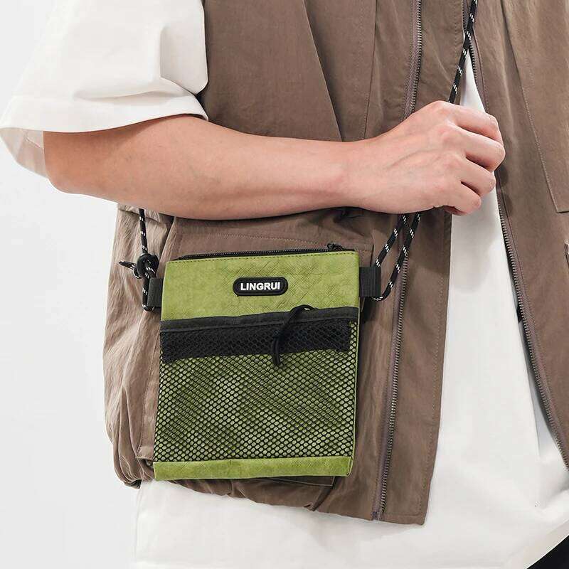 Trendy Male Small Wallet Cycling Backpack Japanese Style Crossbody Single Shoulder Bag Women's Fashion Student Phone Case