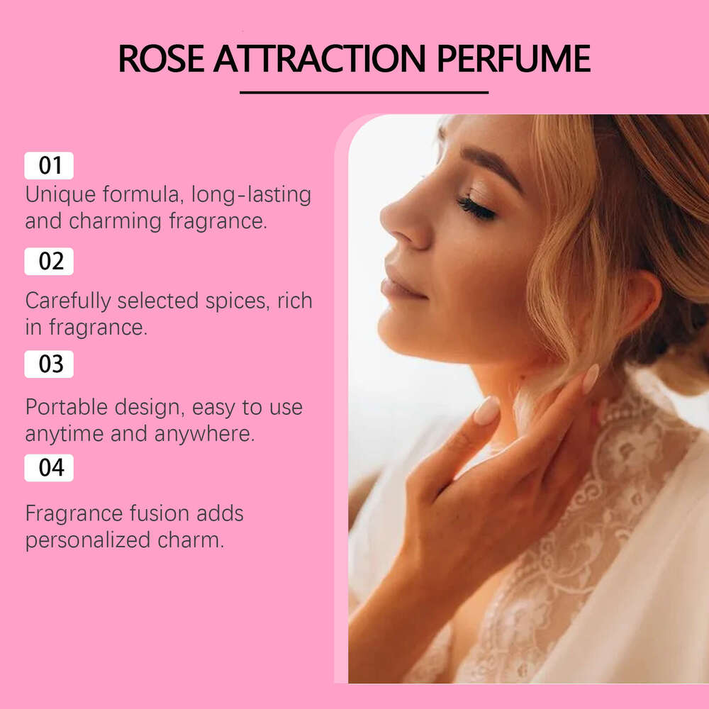 Rose Natural Fresh Light Portable Long-lasting Fragrance Women Exude Charm Perfume S260131