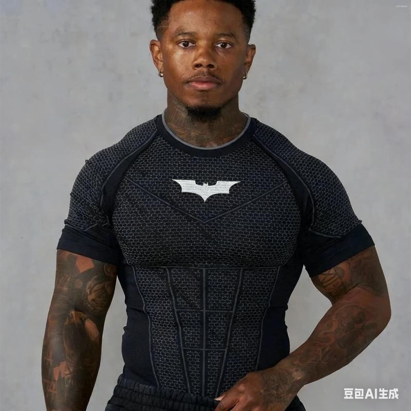 Men's T Shirts Men Muscle Quick Dry Sports T-shirt Gym Fitness Tops Women Workout Running Bodybuilding Clothes Vintage Unisex Tee Clothing