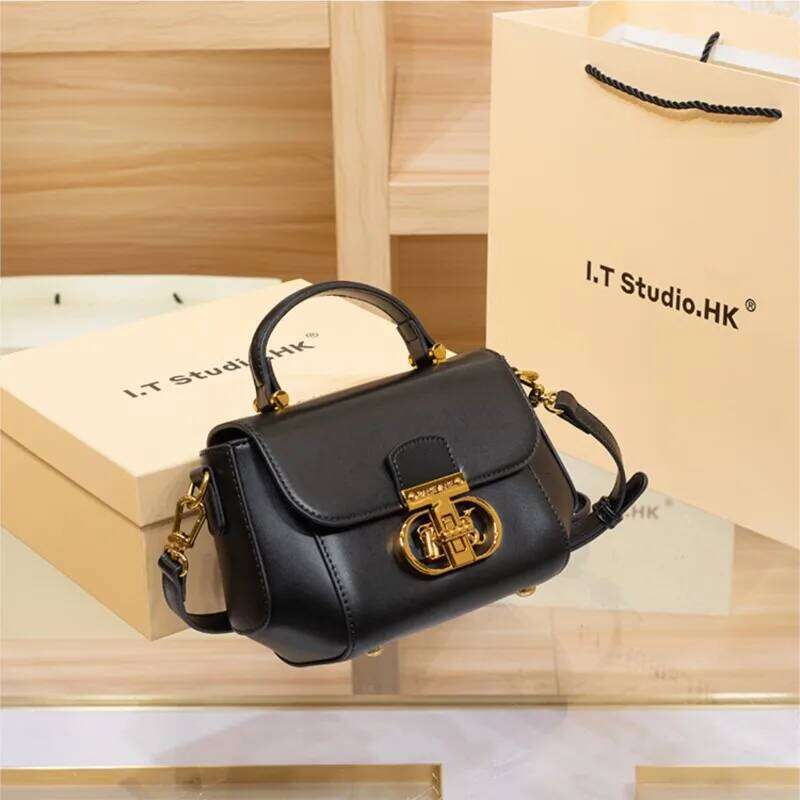 Women's genuine leather handbag, women's 2024 new spring/summer haute couture designer single shoulder crossbody small
