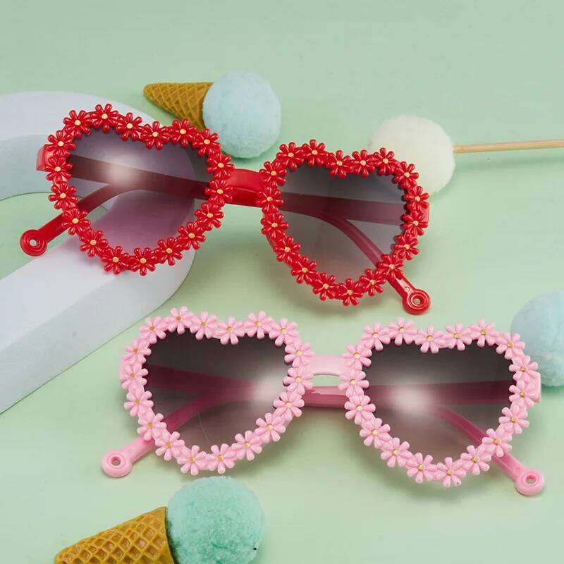 New Kids Children Round Flower Sunglasses Girls Boys Baby Sport Shades Glasses UV400 Outdoor Sun Protection Eyewear H260130