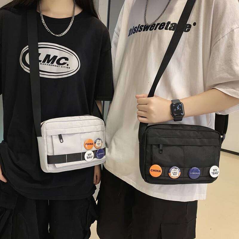 Couple crossbody Ins trendy fashionable women's shoulder men's versatile casual bag, free shipping for workwear b