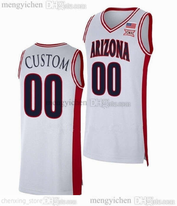 Man Arizona College Wildcats Basketball Jersey 0 Jaden Bradley 10 Koa Peat 13 Motiejus Krivas 5 Brayden Burries 30 Tobe Awaka 8 Ivan Kharchenkov 3 Dell'Orso Printed