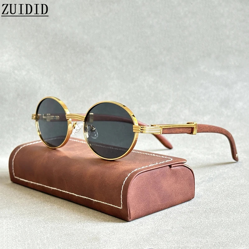 Oval Sunglasse Trendy Wooden Sunglasses Men Fashion Glasses Vintage Lentes De Sol Mujer Zonnebril 260120