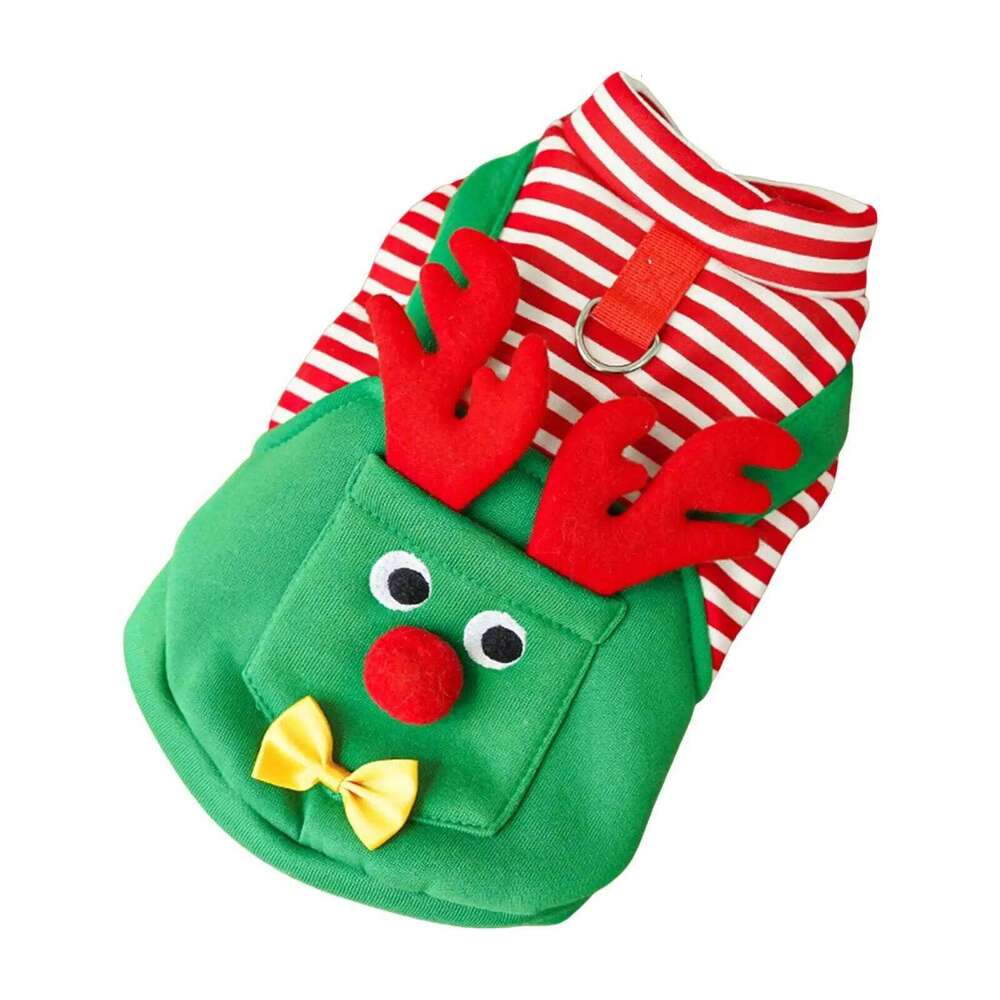 Pet Christmas Costume Holiday Lovely Outfit for Puppy Small Medium Dogs Cats H260129