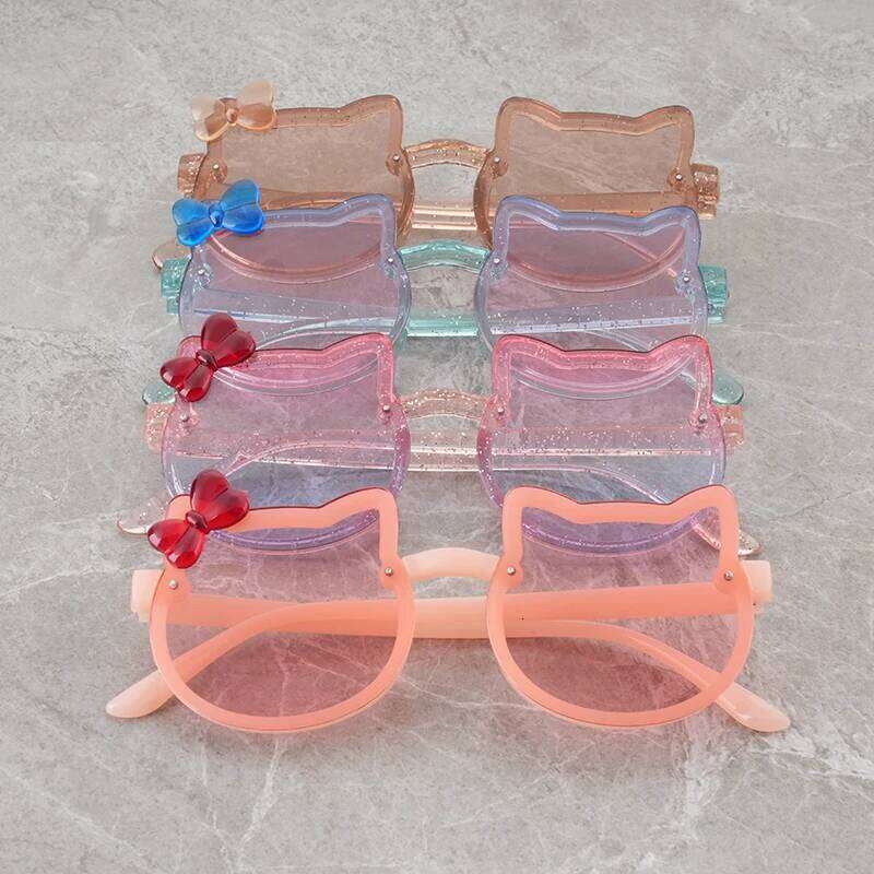 2025 Baby Cute Cartoon Sunshade Glasses Gradient Children's Sunglasses Girls' UV Protection H260130